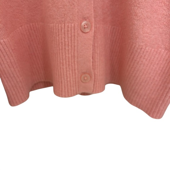 Y2K LOFT  Balloon Sleeve V-Neck Cardigan Pink Cottage Sz S Fairy Whimsy College‎ - Picture 6 of 12